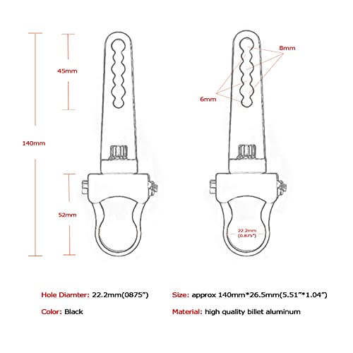 Tube Clamps Mounting Brackets for LED Light Bar Work Lights Fog Lights Off Road Lights Fit 0.875" Bull Bar,2pcs - size: 0.875"