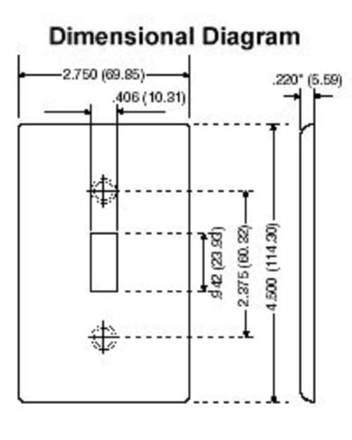Leviton 88014 001-88014-WHT Single Gang White Blank Box Mounted Plastic Wallplate, 1-Pack - color: White, size: Pack of 1