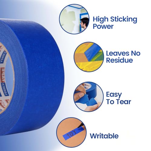ADHES Blue Masking Tape Painter Tape 2in 14Day UV-Anti - size: 48mm x 50m