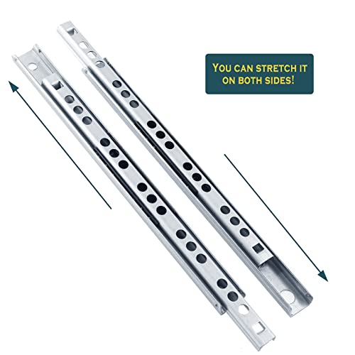 Uenhoy 1 Pair Drawer Slides 7.16" Two Way Slide Track Rail - size: 7.16"-1pair