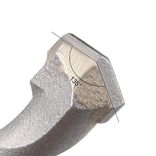 uxcell Masonry Drill Bit 10mm x 200mm Carbide Tipped Rotary Hammer Bit Round Shank 110mm Drilling for Impact Drill - size: 10mmx200mm