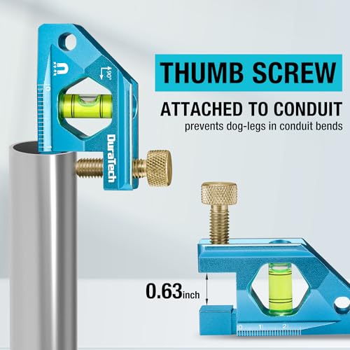 DURATECH 2.5-Inch Level, Magnetic Torpedo Level with 90° Bubbles, V-Groove - size: 2.5"
