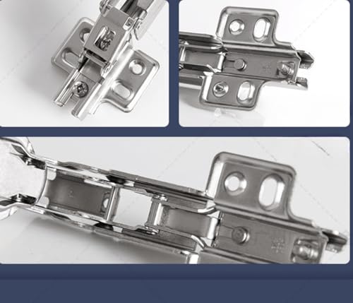 165° Self-Closing Heavy Duty Hinge - C98 Compatible Cabinet/Door Hinge for Kitchen Wardrobe & Automotive Storage Systems (1-Pack)