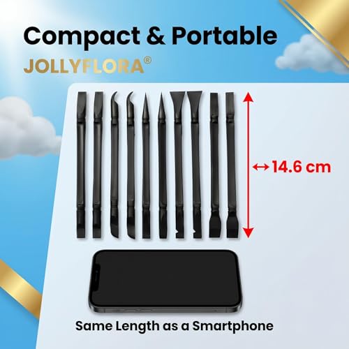 10Pcs Plastic Scraper Tools with Storage Case, Green - color: Green