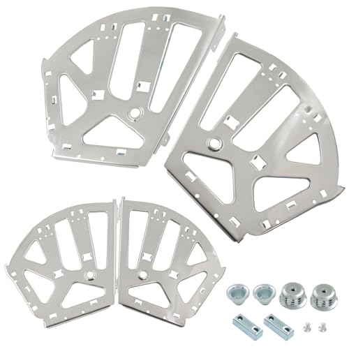 Bivethoi 4 Pcs Shoes Drawer Cabinet Hinges, 3 Layers, Silver - size: 3 Layers(Silver)