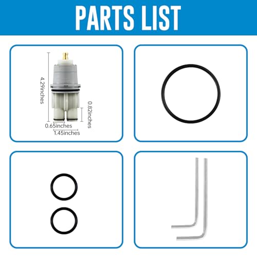 RP46074 Shower Cartridge, Compatible with Delta 13/14 Series Shower Faucet, Replacement Monitor MultiChoice Cartridge, Single Handle Universal Shower Cartridge Repair Assembly with RP22734 Bonnet Nut - style: RP46074