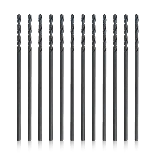 Drill America 1/8" x 6" High Speed Steel Aircraft Extension Drill Bit (Pack of 12), DWDA/C Series - size: 1/8" (Pack of 12), style: 6" Length