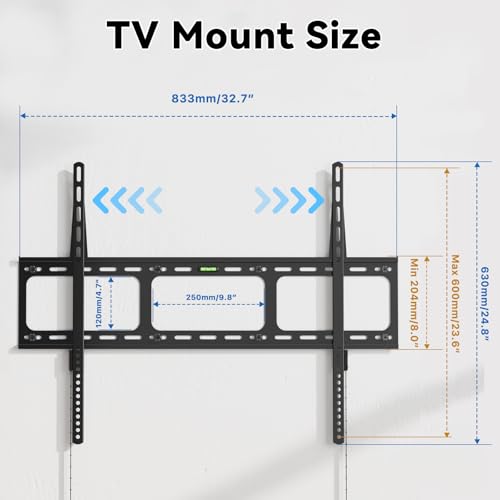 Ultra Slim TV Mount, Low Profile TV Wall Mount for 50"-100"