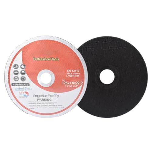 25 Pack 5" x.040 x7/8" Cut-Off Wheel - Metal & Stainless Steel Cutting Discs for Steel, Aluminum, Other Alloys - size: 25pcs 5"*0.040"*7/8"