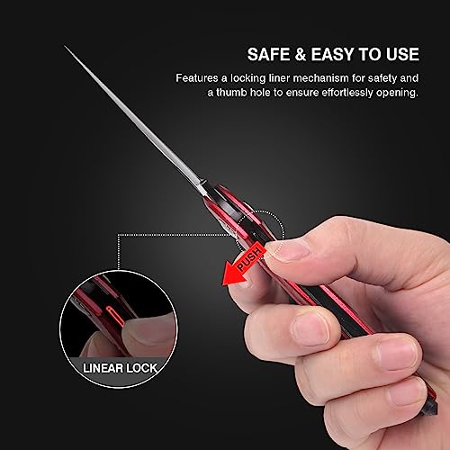 FUNBRO Multitool knife (Red) - color: Red