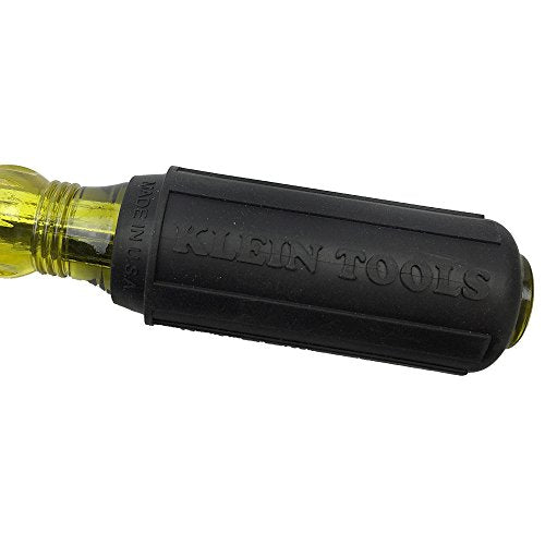 Klein Tools 85442 Klein Tools 85442 Screwdriver 2-Piece Set, Made in USA, 1/4 Keystone and #2 Phillips, Cushion Grip, Round and Square Shank, Heat Treated, Home Improvement
