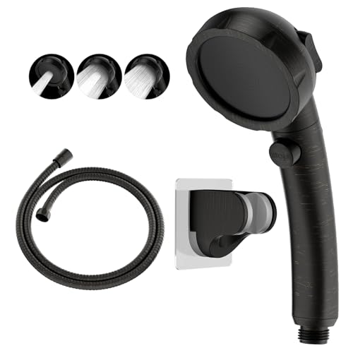 KAIYING RV & Camper High Pressure Handheld Shower Head with Pause Button - color: Oil Rubbed Bronze