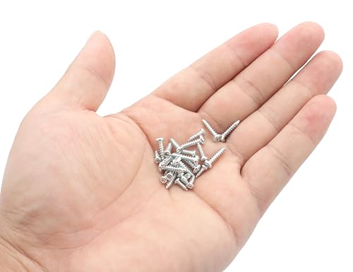 LBY 900pcs M2.3 M2.6 M3 Pan Head Self-Tapping Sheetmetal Screw Assortment Kit, Carbon Steel, Zinc-Plated - color: Silver
