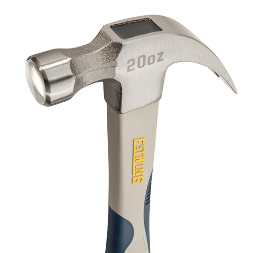 ESTWING 20 oz Sure Strike Hammer, 20 oz Carbon Fiber Handle Hammer, SSCF20C - size: 20 oz, style: Curved Claw