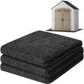 ToLanbbt Outdoor Storage Shed Floor Mat, 10.2 x 8.2 FT Waterproof Carport Mat, Washable Furniture Pad with Non Slip Backing for Dust, Oil, Protection, Storage Shed Not Included - size: 10.2 x 8.2FT