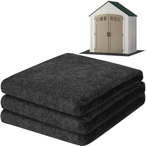 ToLanbbt Outdoor Storage Shed Floor Mat, 10.2 x 8.2 FT Waterproof Carport Mat, Washable Furniture Pad with Non Slip Backing for Dust, Oil, Protection, Storage Shed Not Included - size: 10.2 x 8.2FT