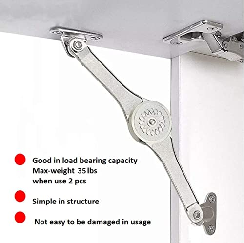 Heavy Duty Lid Stay Hinges Folding Lid Support Hinge,Perfect for Cabinet,Closet,Wardrobe or Toybox 110 Degree - color: 09 Ferrari 2pcs