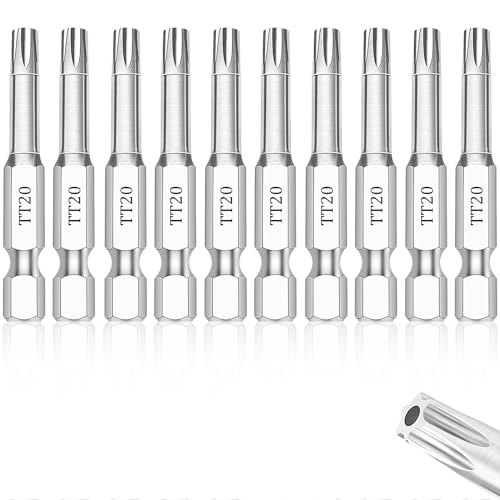 NAUIX 10PCS T20 Security Torx Bit Set, 2" Long - style: TT20