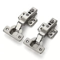 Ravinte European Kitchen Cabinet Hinges, Soft Close, Full Overlay, 10 Pack | 5 Pairs, Satin Nickel, Cabinet Door Hinges, Adjustable Concealed Cabinet Cup Style, Heavy-Duty for Frameless Door - size: Full Overlay