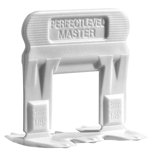 T-Lock Perfect Level Master - Professional Anti Lippage Tile Leveling System - 500 Tile Leveling Clips (1/8" (3mm)) - size: 500 Clips