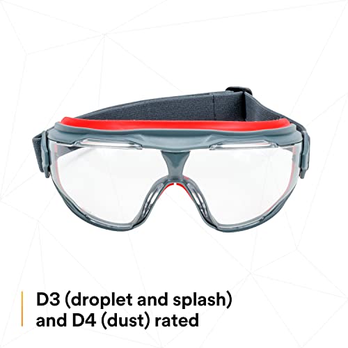 3M GoggleGear 500 Series GG501SGAF, Clear, Scotchgard Anti-fog Lens, 1 Pair (Pack of 10) - size: One Size (Pack of 10)