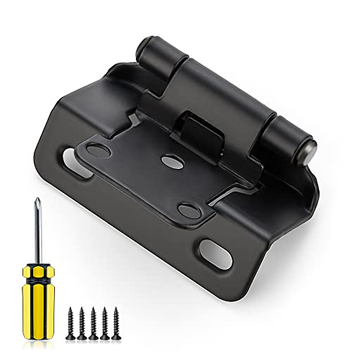Ravinte Black Kitchen Cabinet Hinges, Semi Wrap 1/2 Inch Overlay, 50 Pack - size: Semi Wrap 1/2 inch