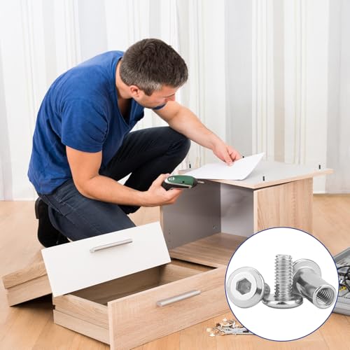 30 Sets M5 x 25mm Stainless Steel Furniture Joint Connector Bolts - size: M5X25-30 Sets