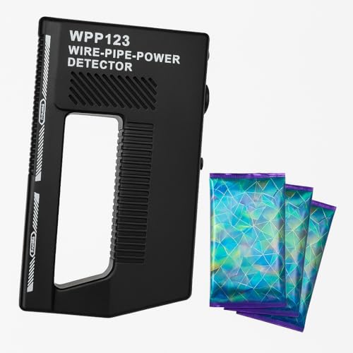 WPP123 Wire & Pipe Detector – Handheld Metal & Live AC Wire Scanner for Drywall with Sensitivity Control