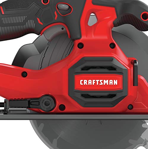 CRAFTSMAN V20 Cordless Circular Saw Kit, 6-1/2 inch, Battery and Charger Included (CMCS500M1)
