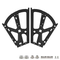 1 Pair 2 Layers Shoes Drawer Cabinet Hinges, Black Stainless Steel Shoe Cabinet Replacement Flip Plate Frames, Turning Rack Accessory for Home Kitchen Living Room - size: 2 Layers