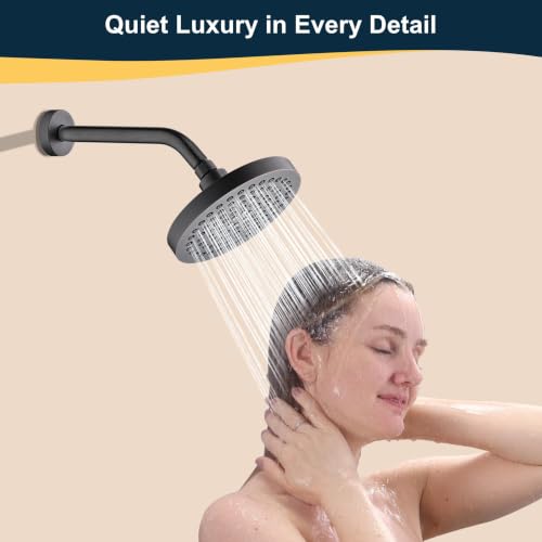 BRIGHT SHOWERS Solid Brass Shower Arm with Flange, 10 Inch Shower Pipe Arm - color: Oil Rubbed Bronze, style: Basic 10 Inch