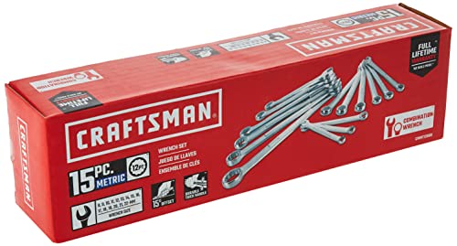 CRAFTSMAN Wrench Set, Metric, 15Piece (CMMT12066) - style: Metric