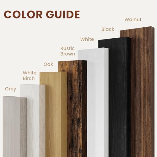Vivelove Deep Floating Shelves, 48 X 12 Inch, Rustic Brown, 2 - color: Rustic Brown, size: 48”wx12”dx1.5”h
