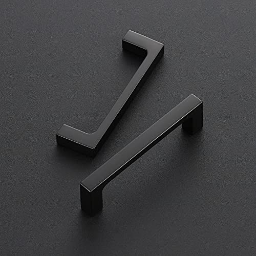 Ravinte Matte Black Kitchen Cabinet Handles 3-1/2 Inch Pulls 5 Pack - color: Matte Black, size: 3-1/2 Inches Hole Center