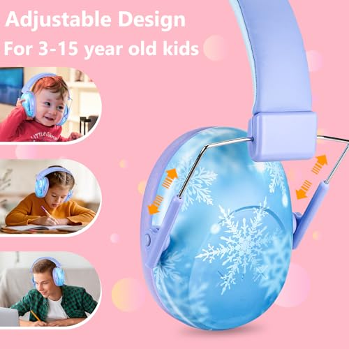 ProCase Kids Noise Cancelling Headphones Ear Hearing Protection, Snowflake - color: Snowflake