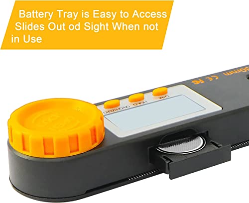 Rainyb Digital Angle Finder Tool 7inch 0-360 degree LED Digital Protractor with Horizontal Vertical Bubble Levels and Ruler Meter Accurate Tools for Carpenters,Woodworkers,Fabricators - style: 7inch Angle Finder X 1