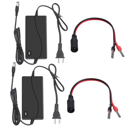2 PCS Universal 2Amp Power Tool Battery Charger Compatible with Dewalt 20V, Milwaukee M18 - Multi-Brand Charger for Power Tools, Activate The Dormant Battery - size: 2A