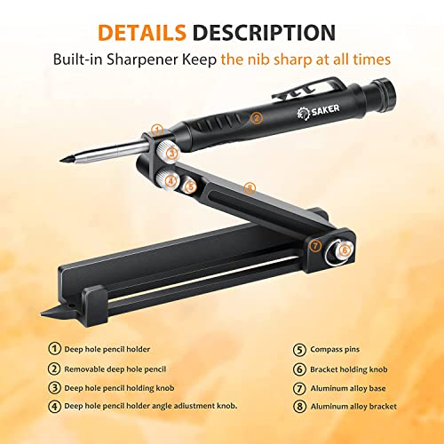 Saker Multi-function Scribing Tool,Aluminum Alloy Scribe Tool