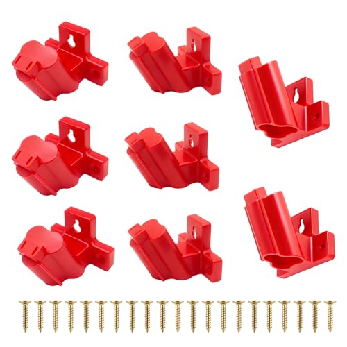 Tool Holder Wall Mount Compatible for Milwaukee 12V Drill Bit Holder, Power Tool Organizer Storage Wall Hanger for M12