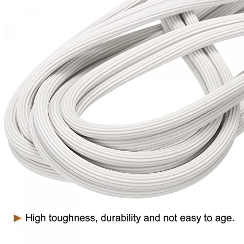 uxcell Screen Spline, 5M/16.4Ft Silicone Sealing Strip 6mm OD White - size: 6mm x 5M