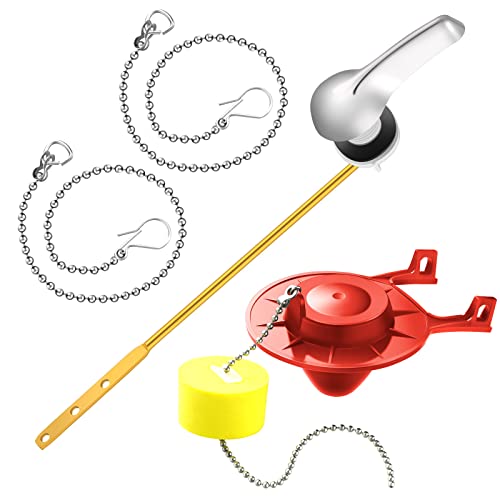 Honoson 4 Pcs 2 Inch Universal Toilet Flush Handle Replacement Kit, Red - color: Red