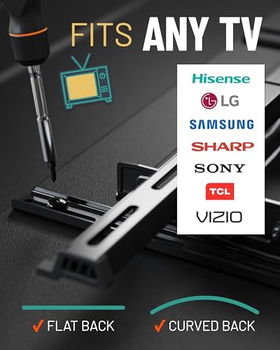 ECHOGEAR Universal TV Mount Hardware Pack - Replacement Hardware Mounting Kit for TVs up to 80" - Includes M4, M5, M6 & M8 Screws