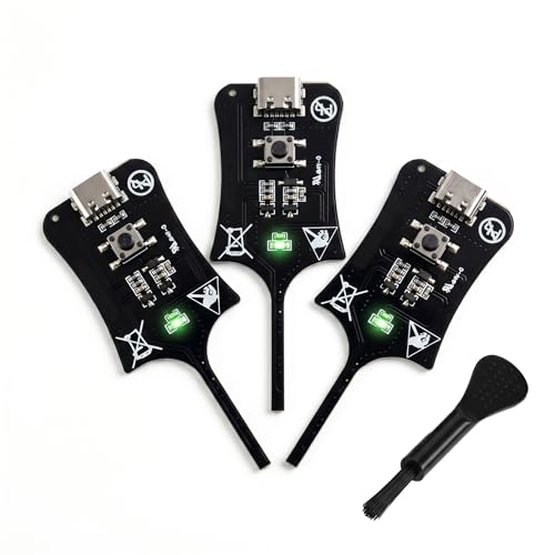 Portable Mini Type C Inductance Tester, Non-Contact Coil Tester & Electromagnetic Fault Detector for Motherboard Repair, in-Circuit Inductor Detector Tool for PC/Phone Circuit Board (3 Pack)