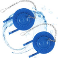 Universal Toilet Flapper Replacement 2 Inch - Compatible with Most American Standard Kohler Fluidmaster Toto Gerber Toilets Tank Water Saving Rubber Flush Valve Flapper with Stainless Chain Blue 2Pack - style: 2 inch-2 Pack