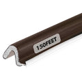 BBTO Weather Stripping Door Window Seal V-Shaped Foam Kerf,150 Feet,Brown - color: Brown, size: 150 Feet