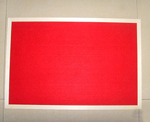 Self Adhesive Flock Velvet Backing Paper Liner for Jewelry Drawer 17.7" x 117" Peel and Stick Craft Fabric - color: Red, size: 17.7"W x 117"L
