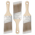Mister Rui 3-Pack 2 Inch Angled Paint Brushes, Sash Brushes for Trim & Wall - size: 3PCS, 2" Short