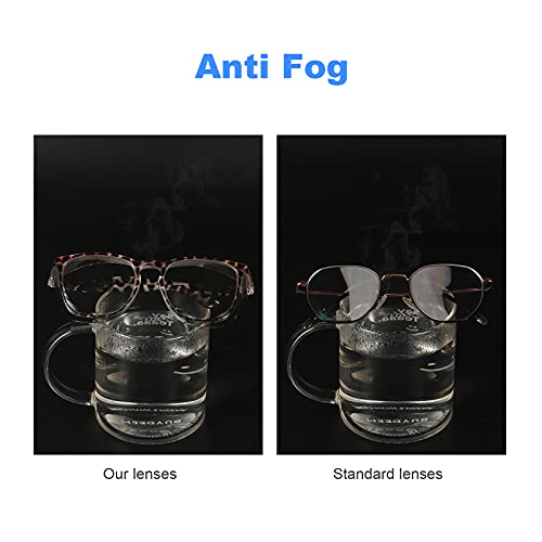 Safety Glasses Goggles for Women Girls Anti Fog Protective Eyewear Glasses - color: 3 Pack: Blue+tortoise+black