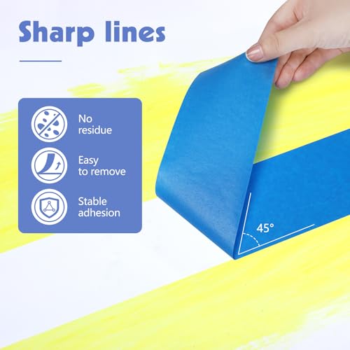 Blue Painters Tape 3Inch Wide Masking Bulk for Wall Painting 2.83IN×55Yd