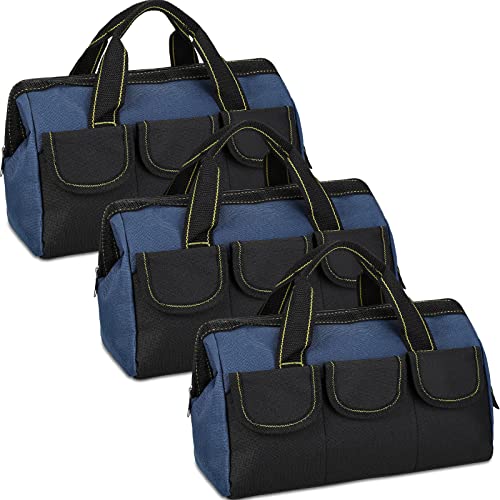 Sanwuta 3 Pack 18 Inch Tool Bags, Classic, Blue - color: Blue, size: 18 Inch, style: Classic